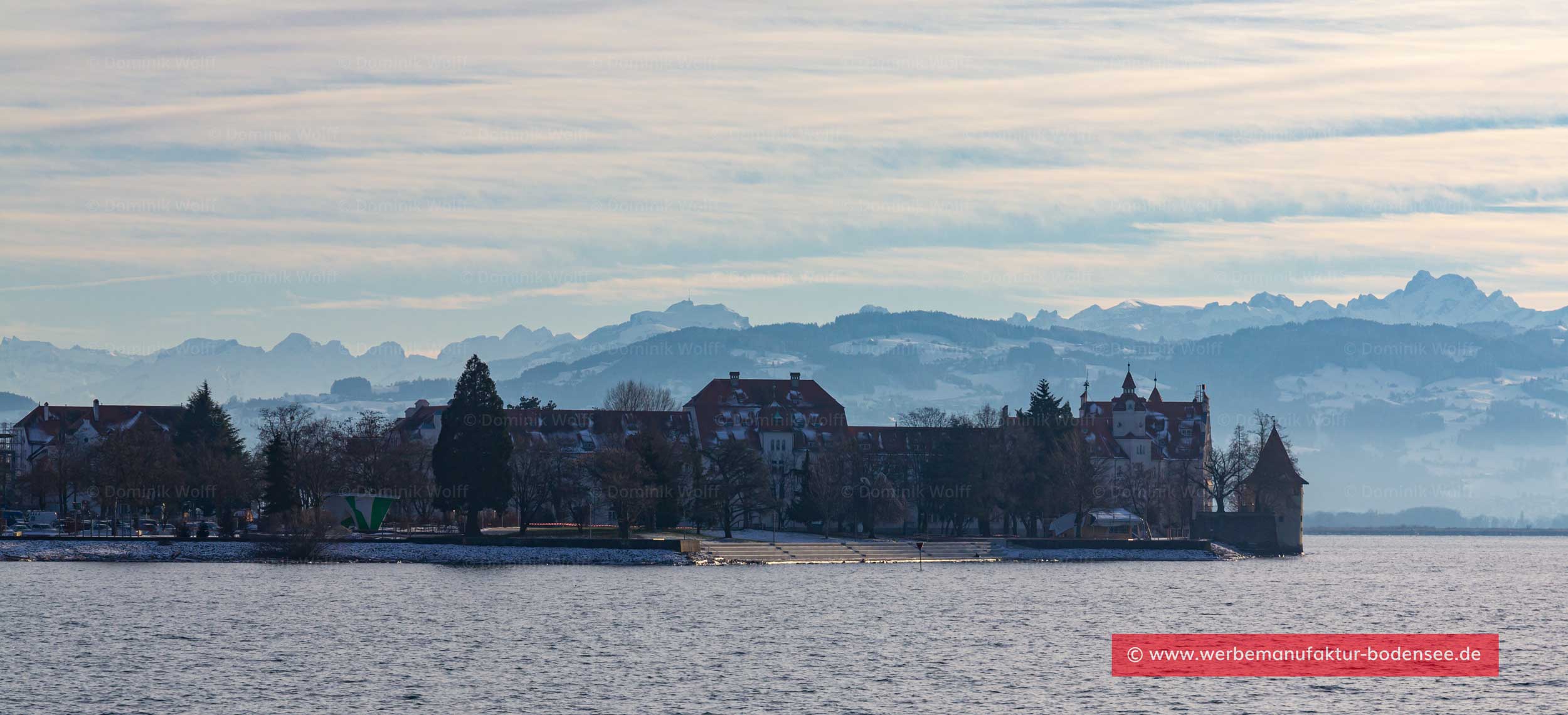 Bild + Foto - Lindau (Bodensee) mit Alpenpanorama