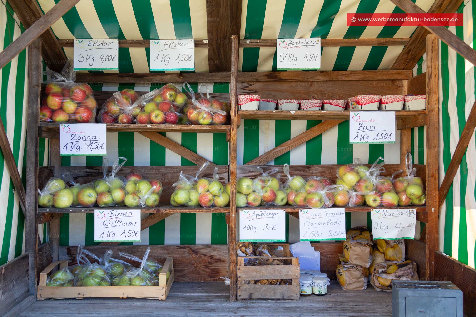 Bild + Foto - Obstverkauf am Bayerischen Bodensee