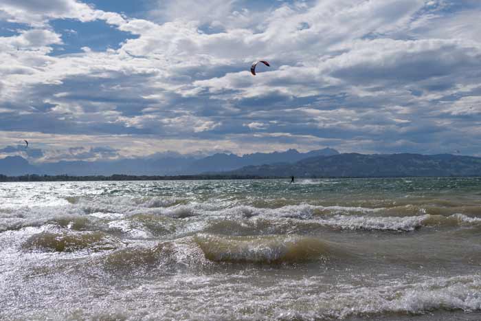 Föhnwinde und Wellen am Bodensee