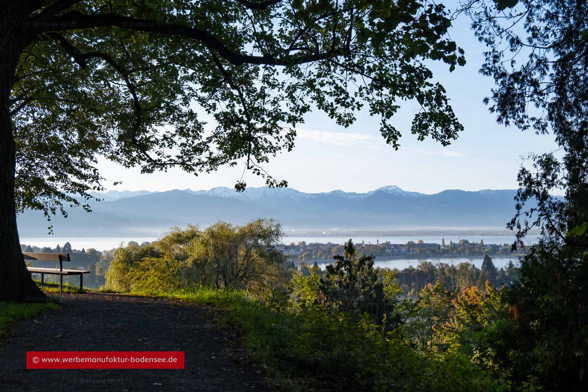 Bild + Foto - Blick vom Hoyerberg zur Altstadtinsel Lindau