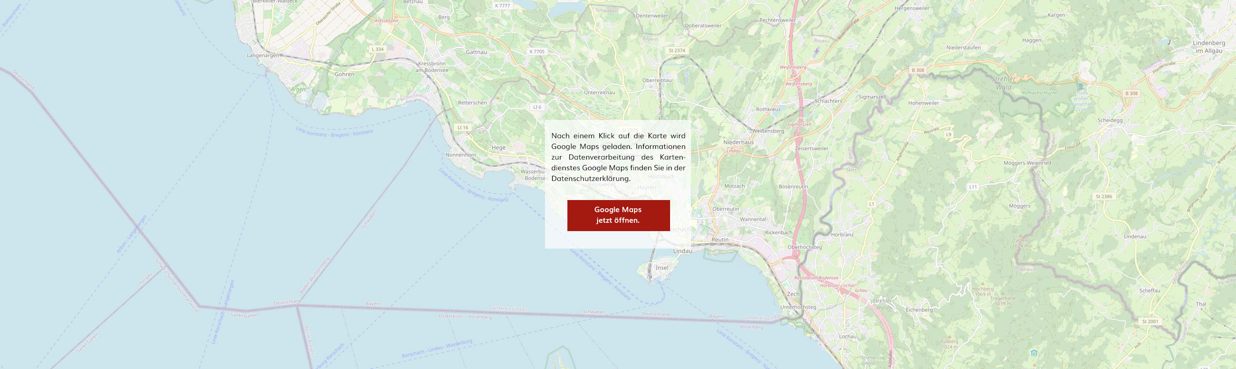 Karte Bayerischer Bodensee