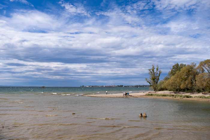 Blick hinüber zum Bayerischen Bodensee