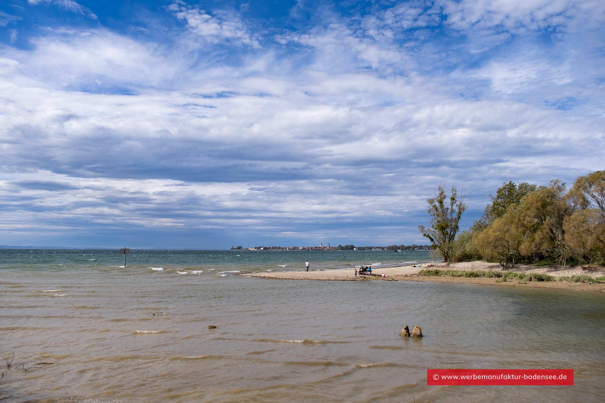 Bild + Foto - Mündung der Leiblach in den Bodensee