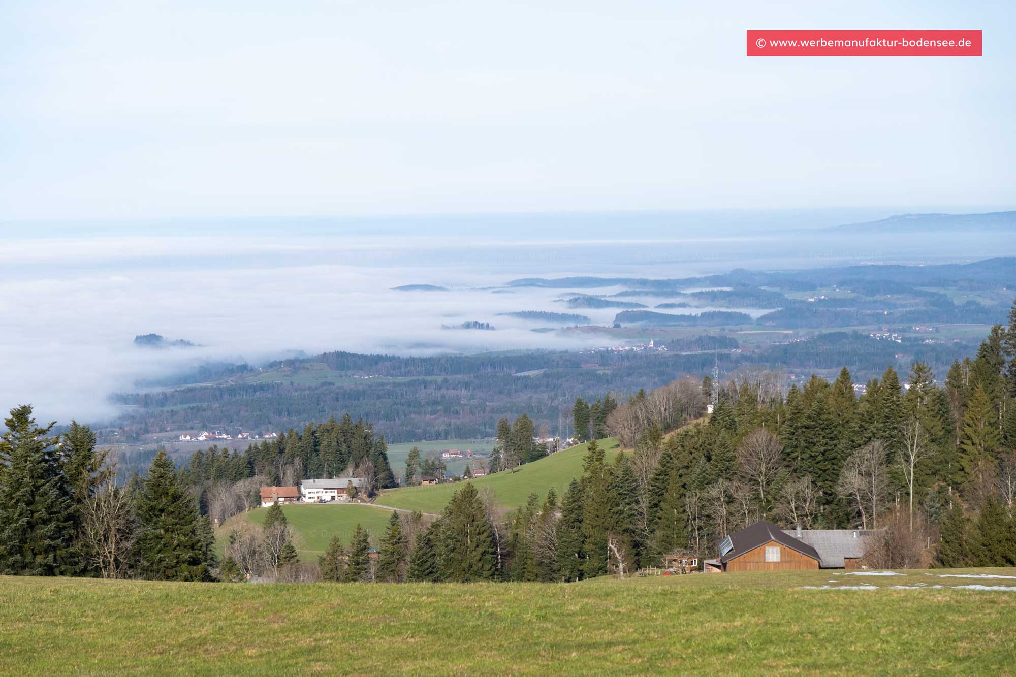 Nebel über dem Bayerischen Bodensee