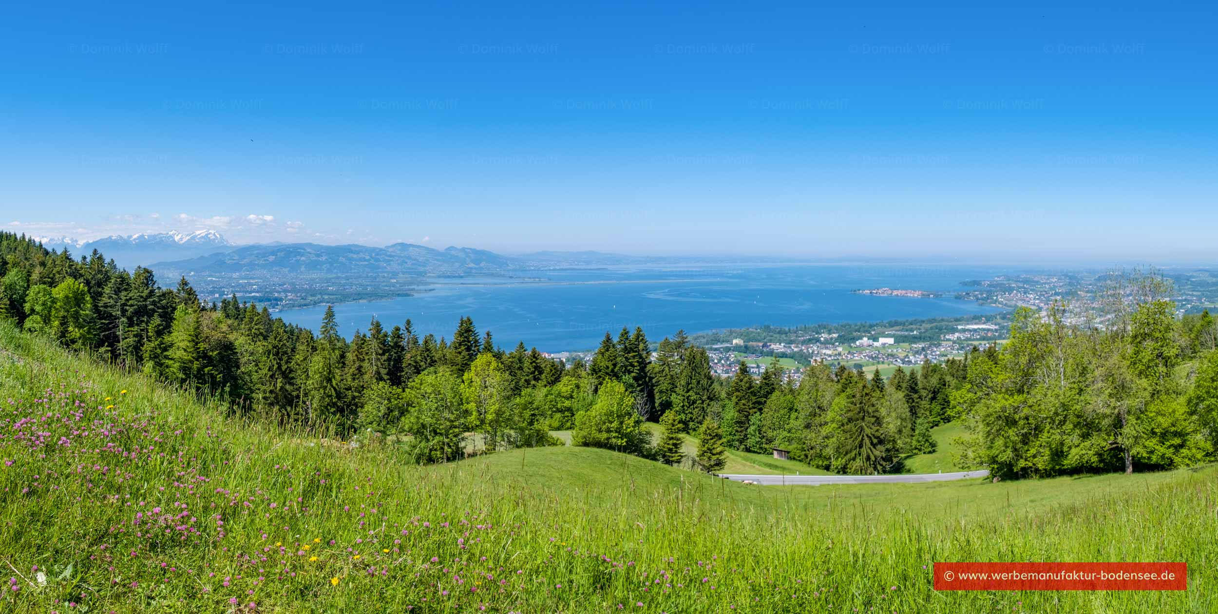 Bild + Foto - Panorama vom Bayerischen und Schweizer Bodensee