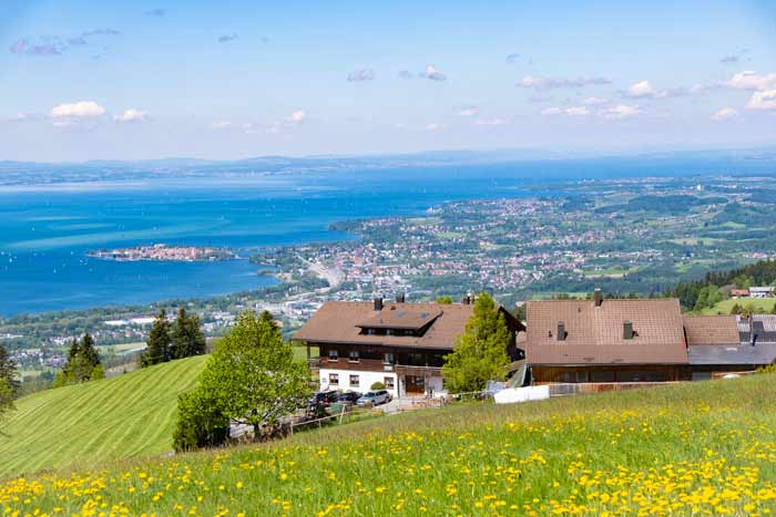 Landschaftspanorama vom Bayerischen Bodensee
