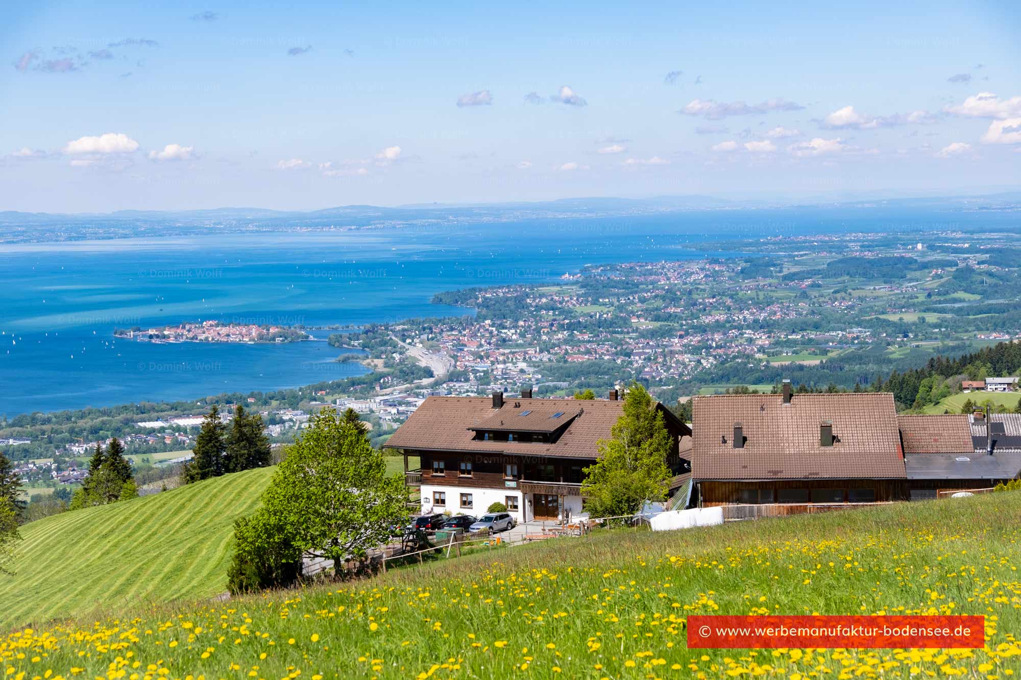 Landschaftspanorama vom Bayerischen Bodensee