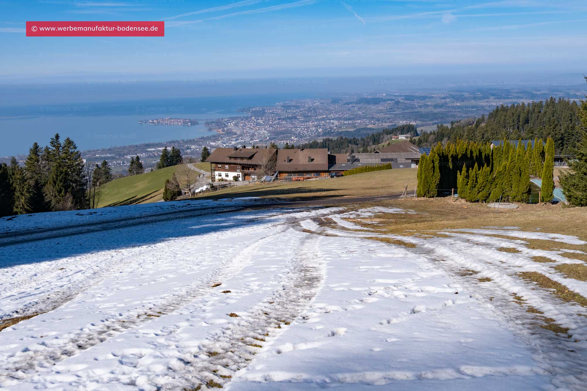 Bild + Foto - Schneegrenze über dem Bodensee