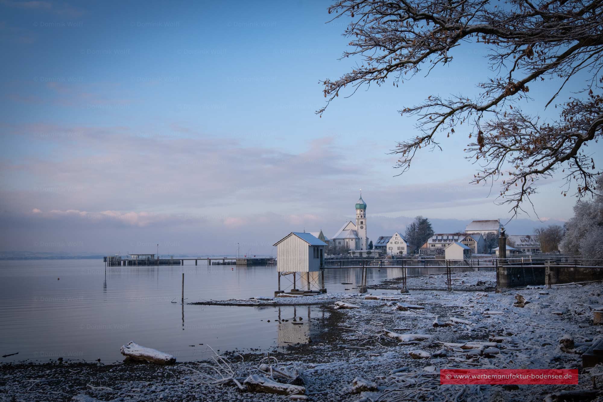 Ein Wintermorgen am Bayerischen Bodensee