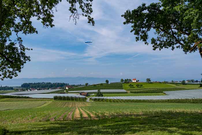 Zeppelin über den Bayerischen Bodensee